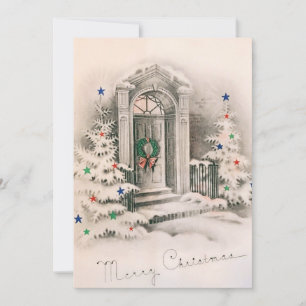 Navidad Vintage en la Puerta