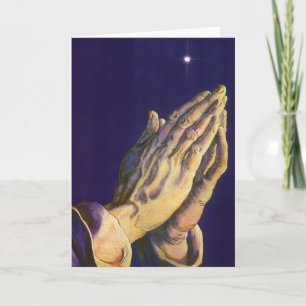 Navidad vintage, Estrella religiosa de las manos