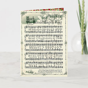 Navidad Vintage Hark los ángeles heraldos cantan