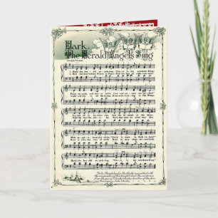 Navidad Vintage Hark the Herald Angels Sing