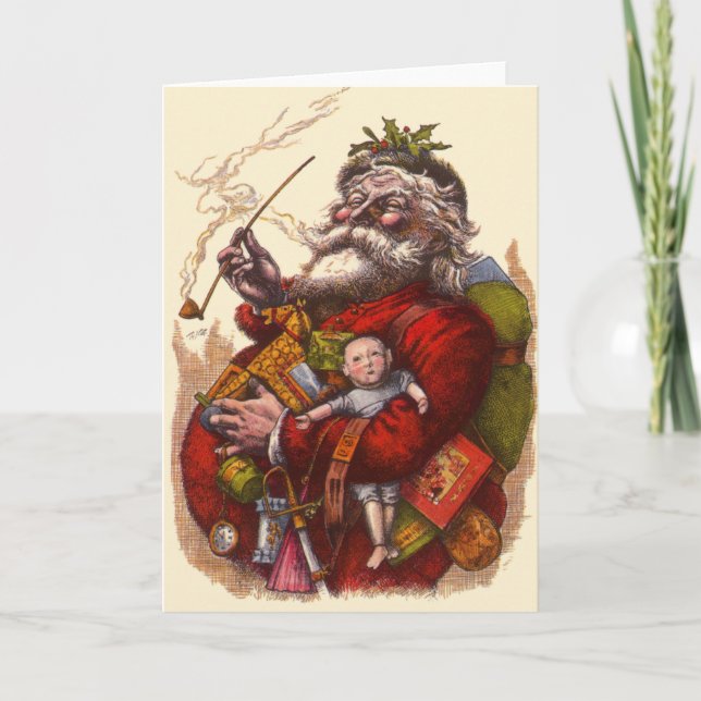 Navidad vintage, Juguetes de Papa de Santa Claus,  (Anverso)