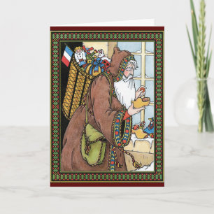 Navidad Vintage, juguetes de Santa Claus zuecos za