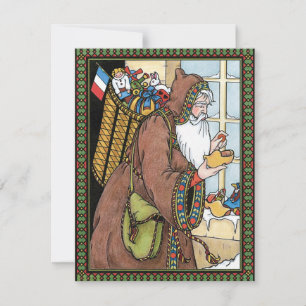 Navidad Vintage, juguetes de Santa Claus zuecos za