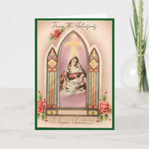 Navidad Vintage Madonna Nombre Personalizado Inter