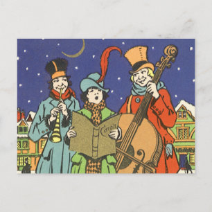 Navidad Vintage, músicos cantando villancicos con 
