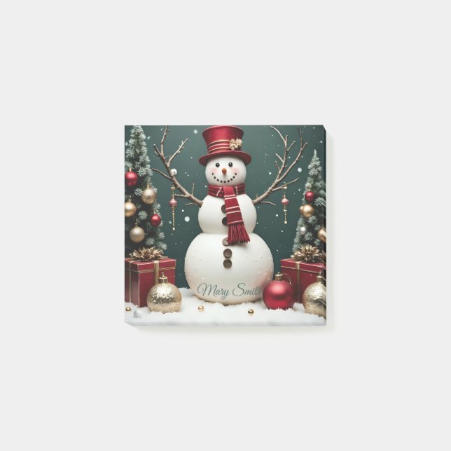 Navidad vintage - Notas post-it (Anverso)