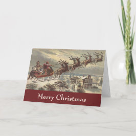 Navidad vintage, Papá Noel victoriano en Sleigh