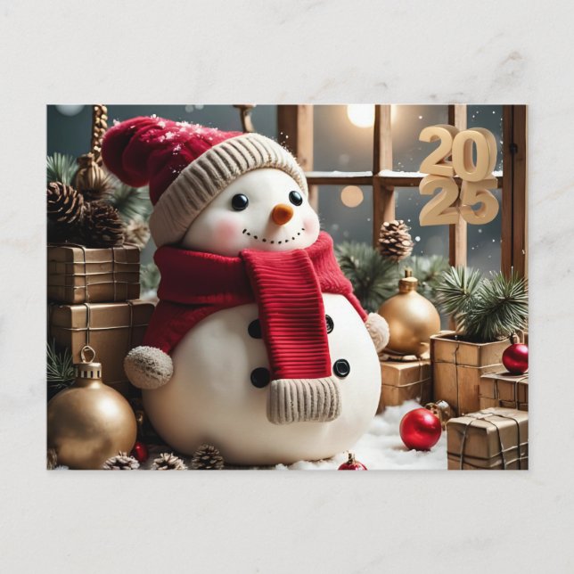 Navidad vintage: postal estándar (Anverso)