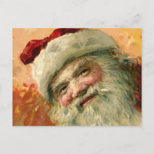Navidad vintage, retrato de Santa Claus victoriano