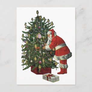 Navidad vintage, Santa Claus con regalos