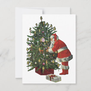 Navidad Vintage, Santa Claus con regalos