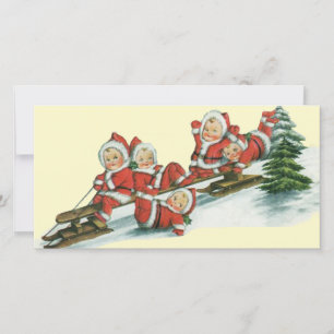Navidad vintage Santa Claus Helper