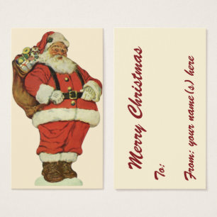 Navidad vintage, Santa Claus victoriano con juguet