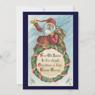 Navidad Vintage, Santa Claus Victoriano en Corona