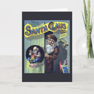 Navidad Vintage, Santa Claus y su libro de obras