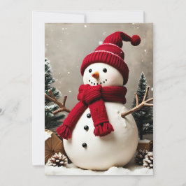 Navidad vintage - Tarjeta plana