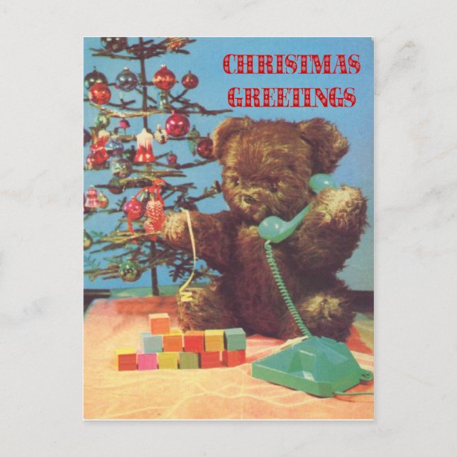 Navidad vintage, Teddy por teléfono (Anverso)