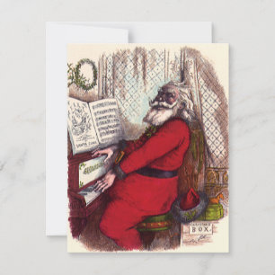 Navidad vintage, Thomas Nast Santa Claus Piano