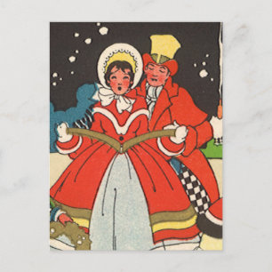 Navidad Vintage, una familia cantando villancicos