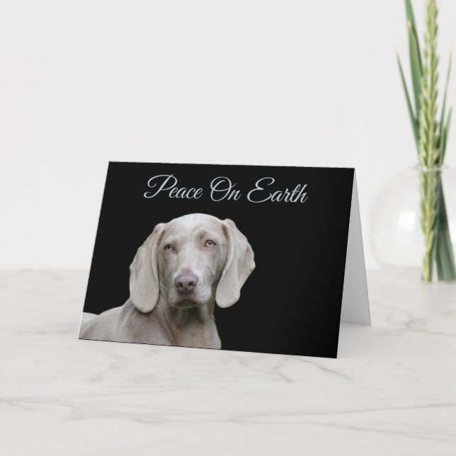 Navidad Weimaraner (Anverso)