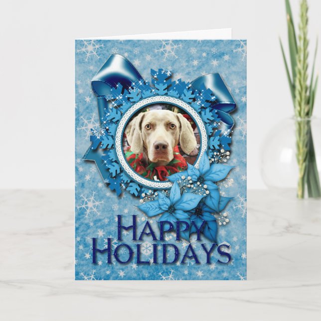 Navidad - Weimaraner - Lucy (Anverso)