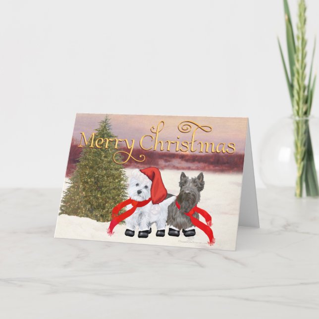 Navidad Westie Scottie (Anverso)