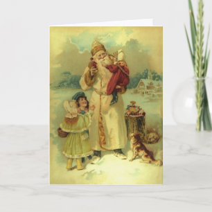 Navidad y niños 1897 del Victorian del vintage de