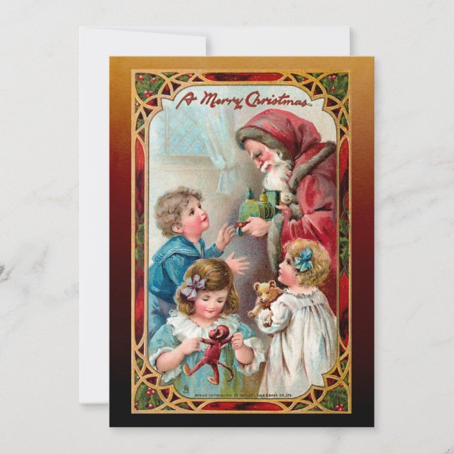 Navidad y niños para los padres de la cosecha (Anverso)