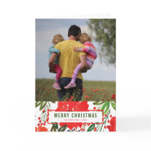 Navidad y tarjetas de felicitación pintadas a mano
