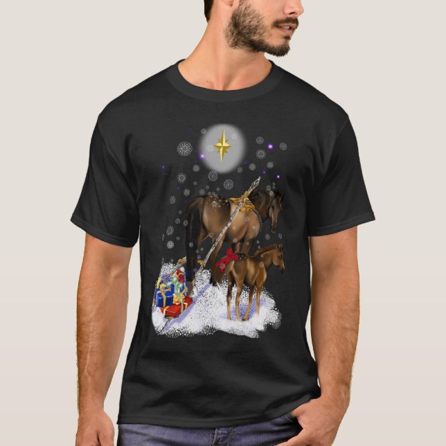 Navidad yegua y camiseta del potro (Anverso)