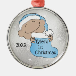 Navidades1.ᵉʳ Navidades Ornamento azul claro