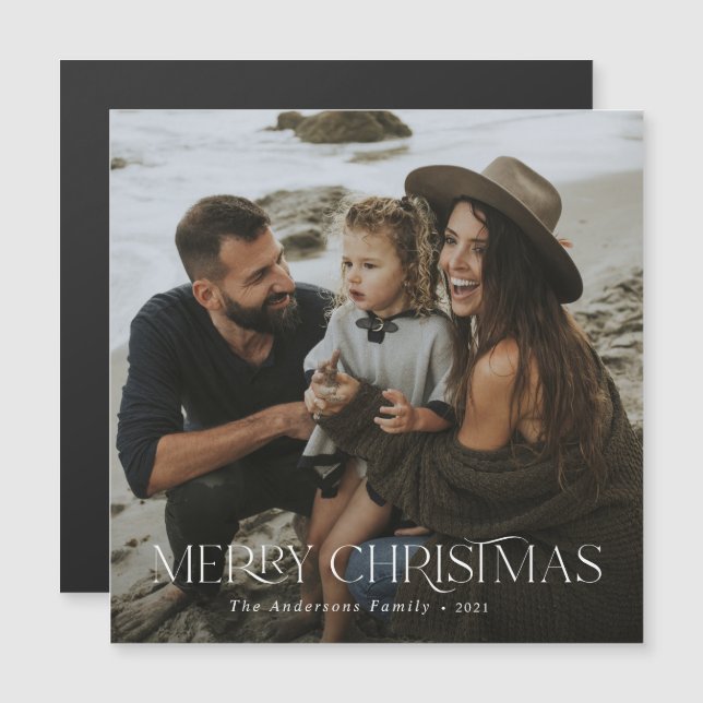 Navidades 1 foto festividad floral botánica negra (Anverso/Reverso)