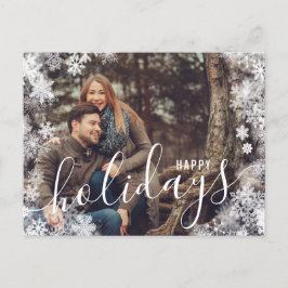 Navidades 1 Hielo de copo de nieve con tarjeta pos