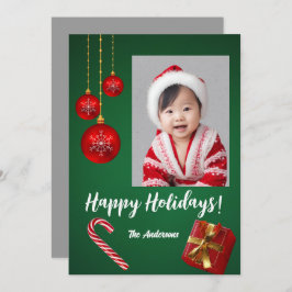 Navidades 4 hijos, ¡Felices Fiestas! tarjeta de na