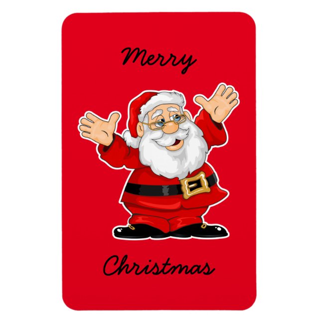 Navidades 4"x6" Imán fotográfico/Santa (Vertical)