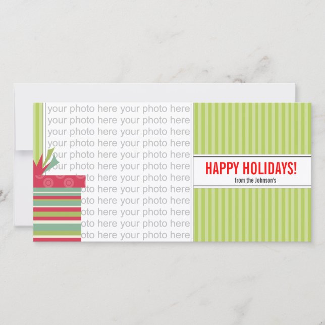 Navidades 4 x 8 tarjetas de fotos brillante (Anverso)