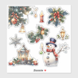 Navidades_5 Personalizado Pegatina de vinilo de co