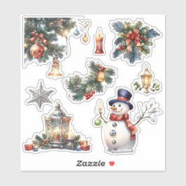 Navidades_5 Personalizado Pegatina de vinilo de co