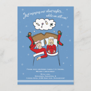 Navidades A6 Tarjeta Invitación de Embarazo - Rubi