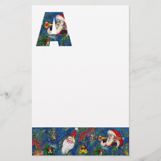 NAVIDADES A CARTA / SANTA CLAUS BUGLER MONOGRAM (Anverso)