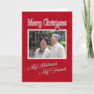 Navidades, a Mi marido - Plantilla de tarjeta de f