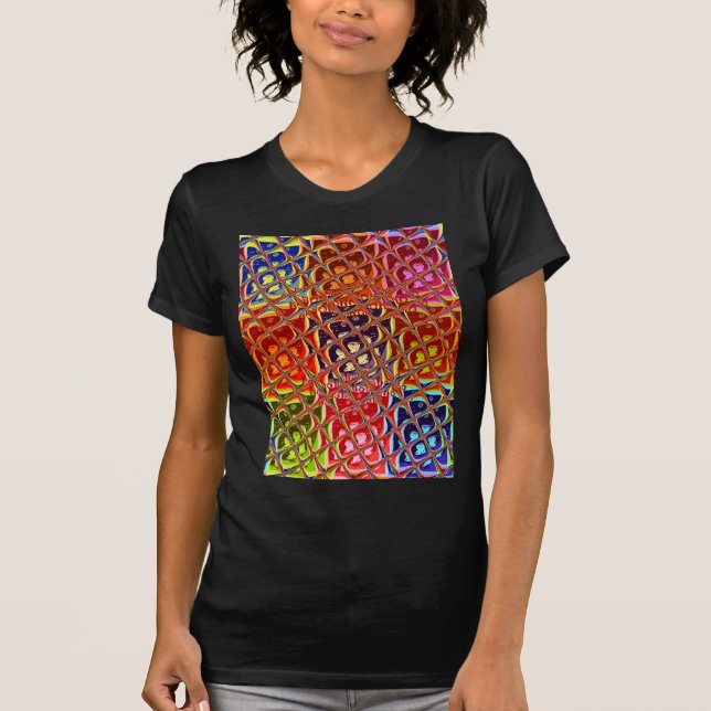 Navidades abstractos especiales colores camiseta (Anverso)