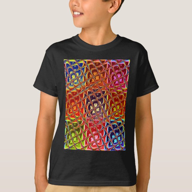 Navidades abstractos especiales colores camiseta (Anverso)