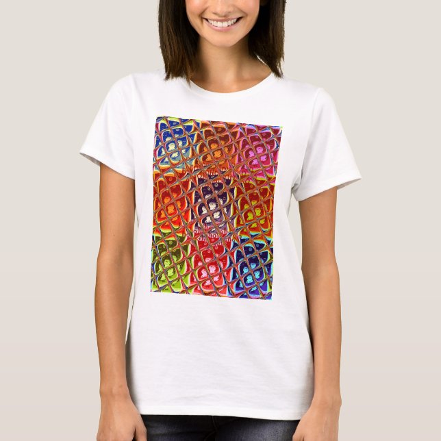 Navidades abstractos especiales colores camiseta (Anverso)