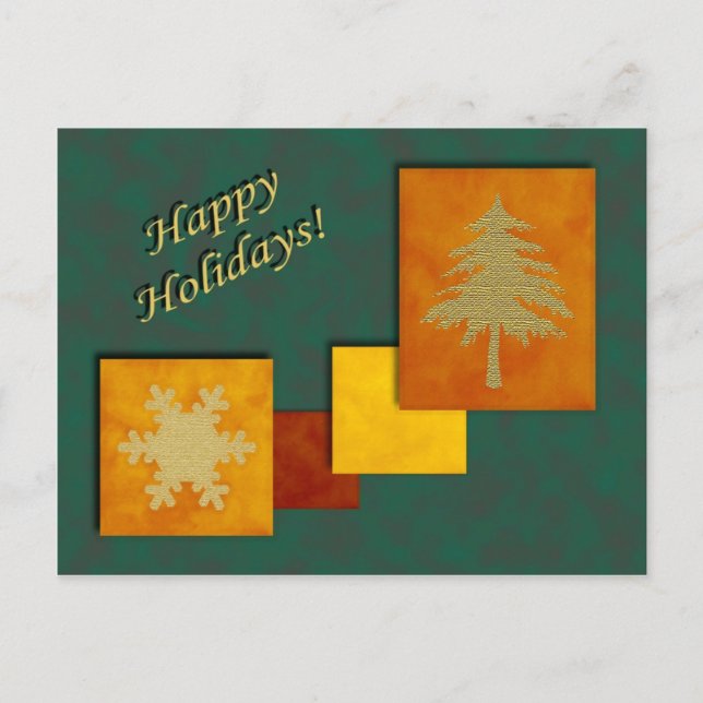 Navidades acceden a la tarjeta postal Personalizab (Anverso)