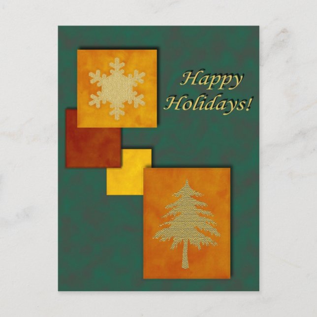 Navidades acceden a la tarjeta postal Personalizab (Anverso)