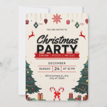 Navidades aceptan tarjeta de invitación