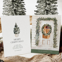 Navidades acogedores con tarjeta de vacaciones no 