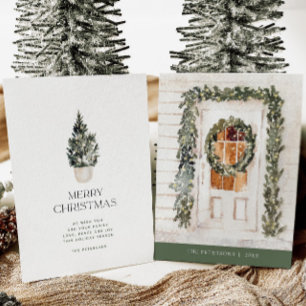 Navidades acogedores con tarjeta de vacaciones no 