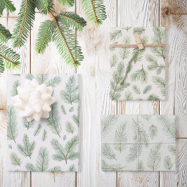 Navidades acuáticos modernos hojas de pino